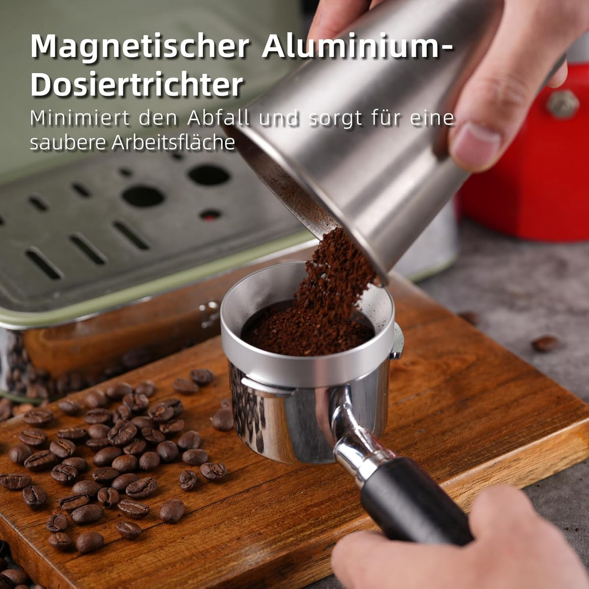 54mm WDT Tool Espresso Accessories Kit,GdHaHSP Dosing Funnel and Puck Screen Set,Espresso Stirrer Distribution Tool,Espresso Whisk for espresso tools