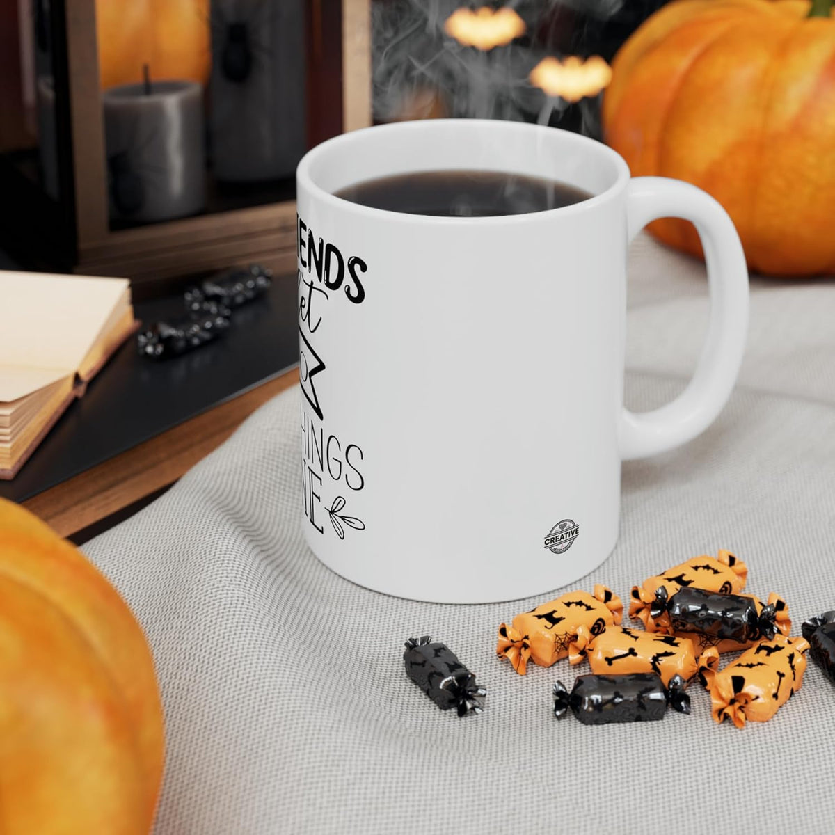 11 OZ Novelty Coffee Mugs - Christmas Gift (Good Friends Theme)