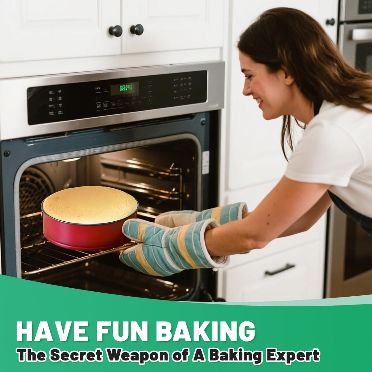 Springform Cake Pan Set,Non-Stick Springform Pans Set of 3(4, 7, 9 inches),Leak-Proof Round Cake Pans with Removable Bottom for Baking Cake Pie Pizza and Quiches (Red3)