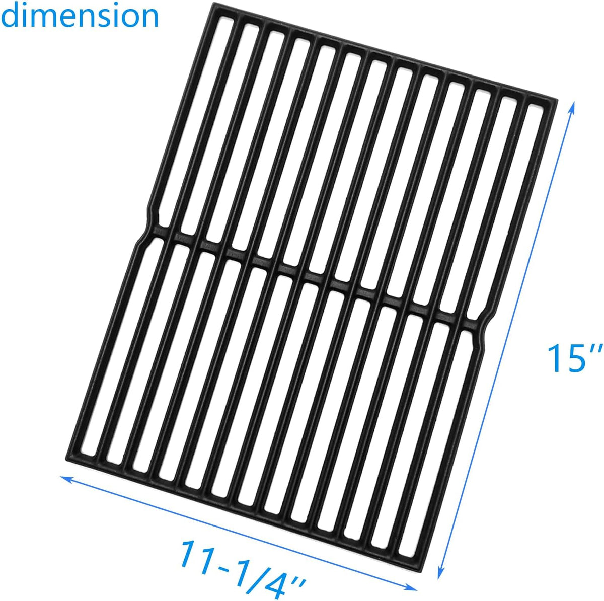 15" Cast Iron Grid grates Replacement Parts for Weber Spirit E200 S-200 Spirit E-210 Spirit S-210 Spirit 500, Genesis Silver A Gas Grills 7522 7521 7523 65904 65905