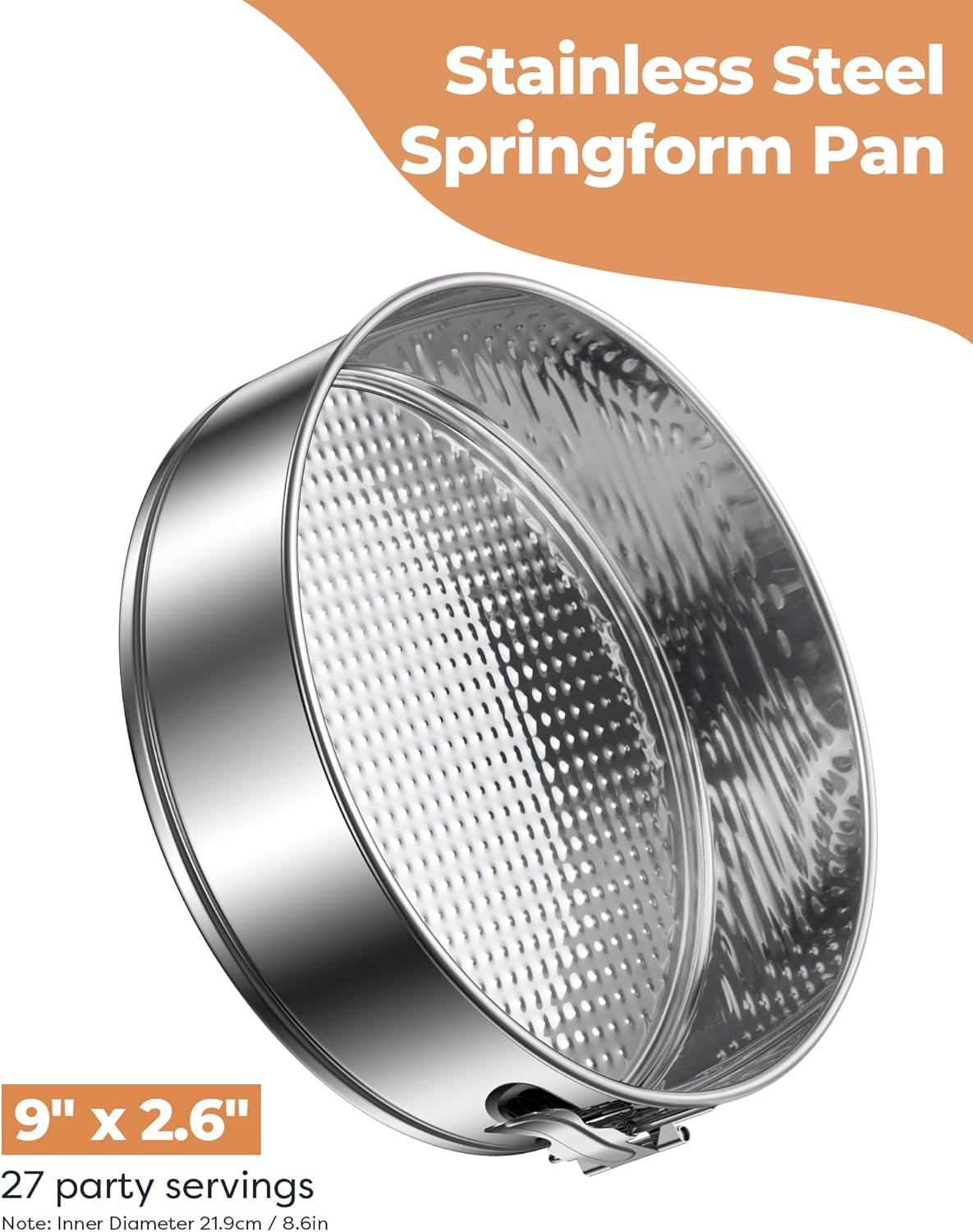 Kootek Cake Pan, Nonstick Springform Pan with Removable Bottom, 9 Inch Round Cheesecake Cake Baking Pans