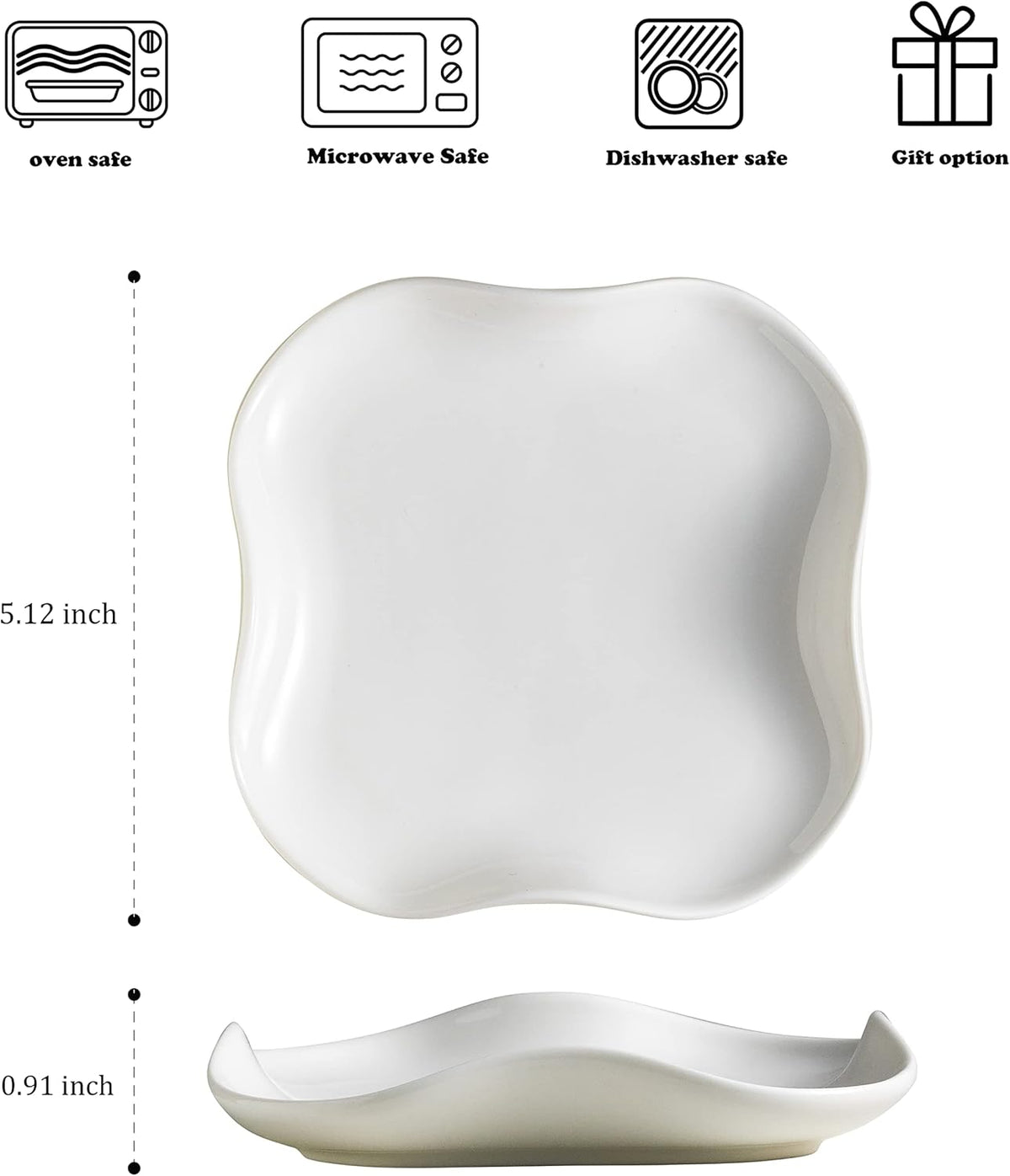 Spoon Rest, Spoon Holder for Stove Top, Farmhouse kitchen Decor Spoon Rack Cooking Holder for Multiple Utensils, White, Ruffled Edge