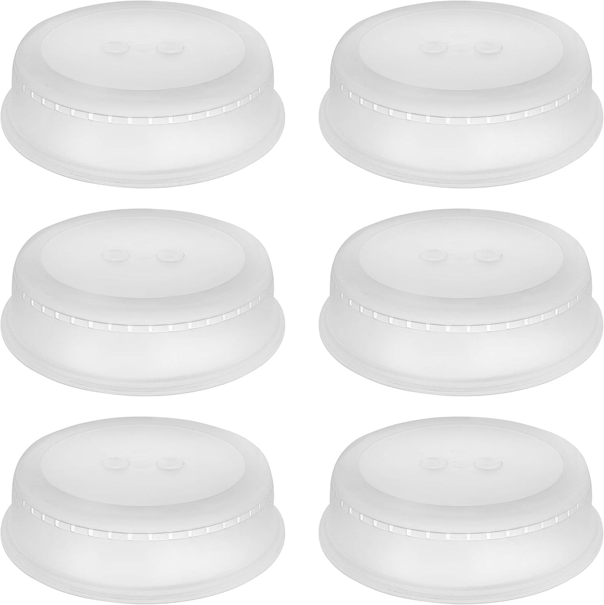 YBM Home Microwave Splatter Cover Keeps Your Microwave Spotless During Food Heating, Anti-Splatter Plate Lid Cover, BPA Free and Dishwasher Safe, 11 Inch ba293 Pack of 6