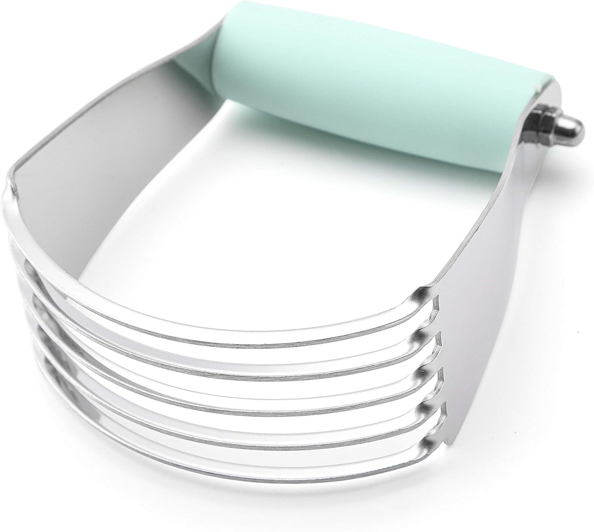 Spring Chef Dough Blender, Top Professional Pastry Cutter, Heavy Duty Baking Tool with Stainless Steel Blades, Medium Size, Mint