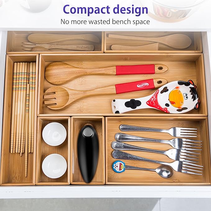 Electric Can Opener, Automatic Handheld One-touch Can opener, Smooth Edge Kitchen Gadget Can Openers for Seniors with Arthritis