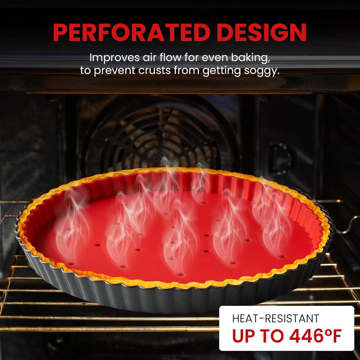 Pie Weights for Blind Baking 10" Tart Pan,Silicone Pie Weight for Baking Crust,Reusable Pies Crust Weights – for Pies/Tart/Quich– Food-Safe,Dishwasher Safe – Designed Exclusively for 10 in. Tart Pan