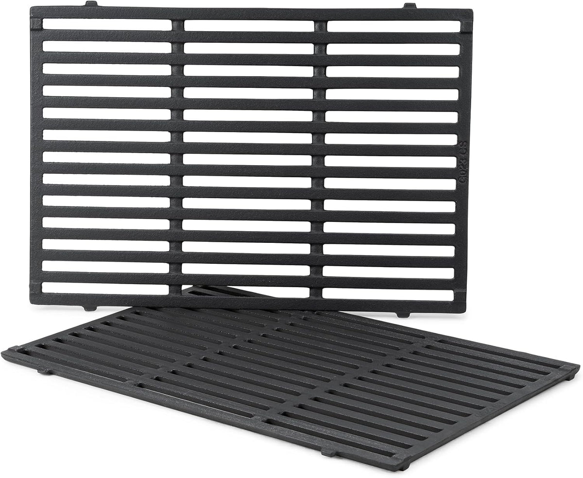 Stanbroil Cast Iron Cooking Grate for Weber Genesis II and Genesis II LX 300 Series Gas Grills - Grill Grid Grate for Weber Genesis 2022 - Replacement Parts for Weber 66095, Set of 2