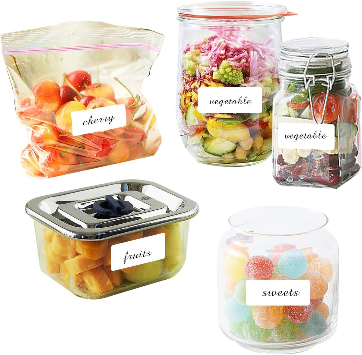 Removable Freezer Labels Stickers, 1 x 3 Inch Blank Removable Freezer Labels Food Storage Stickers, Date Label Waterproof Oil Resistant Easy Clean No Residue- 250 Sheets