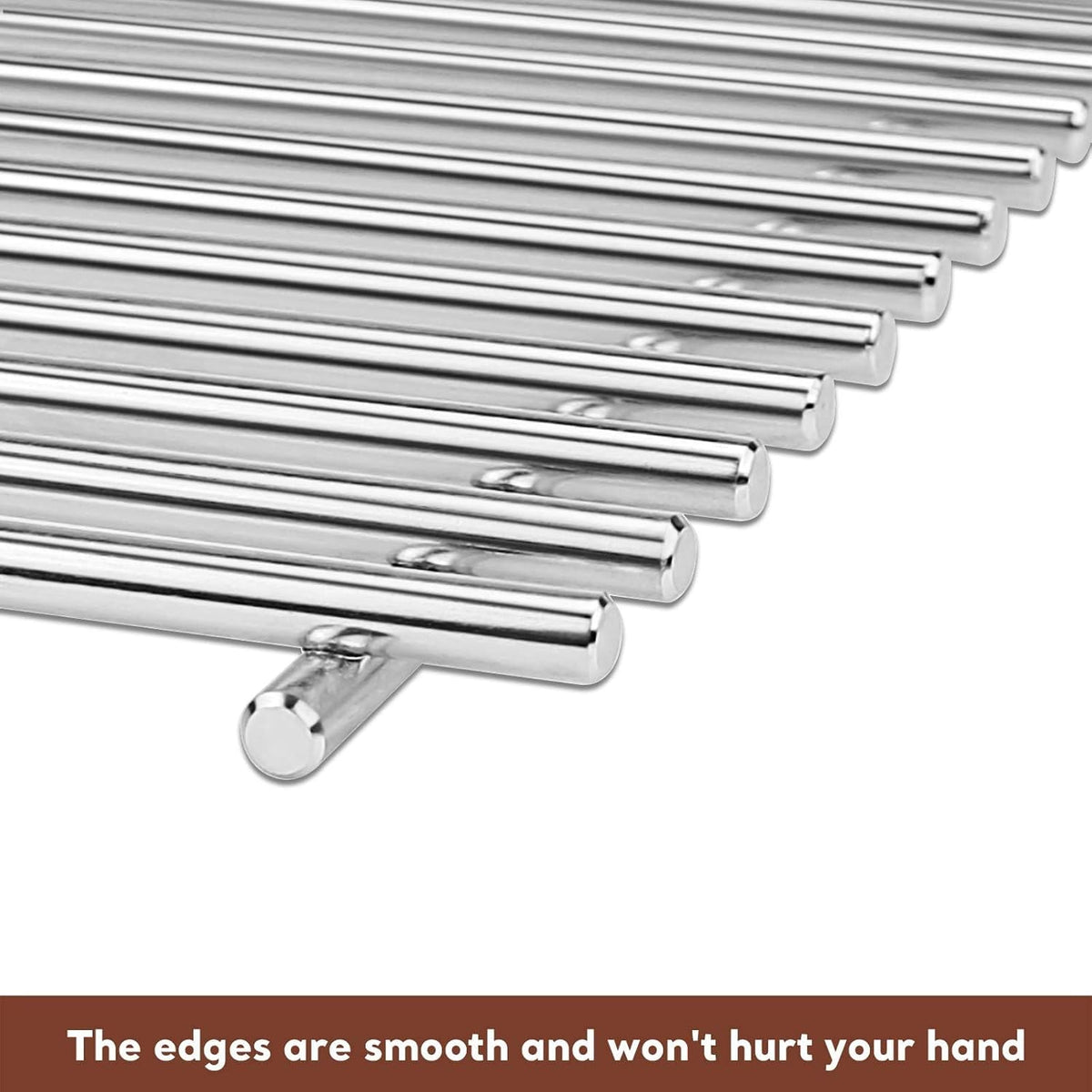 Grill Grates for Weber Spirit 300 & Spirit II GS4 300 Series, Stainless Steel Grates Replacement for Weber Spirit 310 E310 Grill Parts 7639 Spirit 700 Genesis Silver/Gold/Platinum B & C, 1000-3500