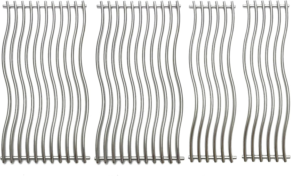 16-3/4" Stainless Steel 4pack Waved Cooking Grids Grates Replacement Parts for Napoleon Triumph 495 Gas Grill S87005