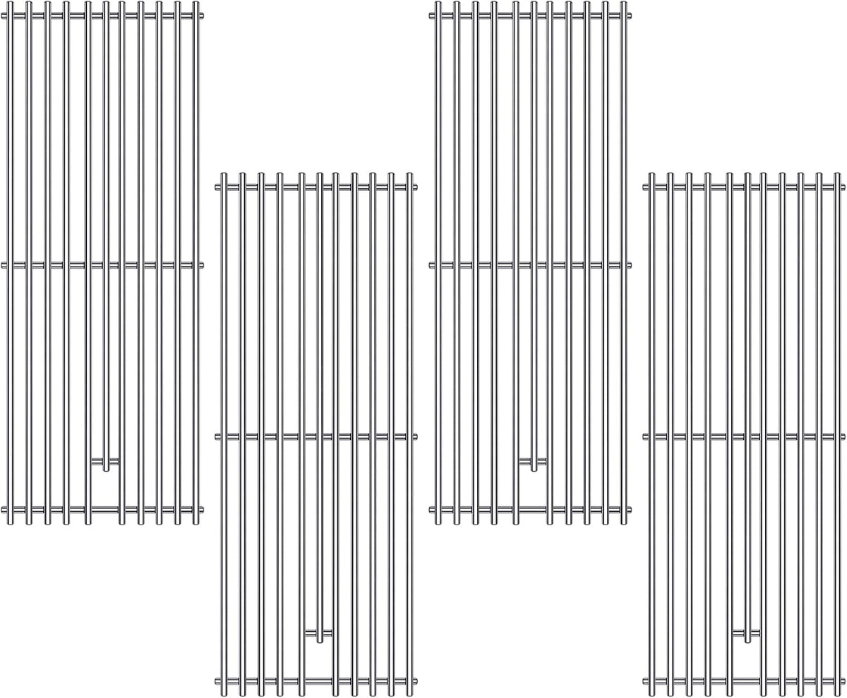 9MM 16517 Grill Grates Replacement for Bull Grill Replacement Parts, BBQ Bull Angus 4 Burner 47628 47629, Steer Premium 69008, Lonestar 87049, Bull Outlaw 26038 26039, Stainless Steel Grids