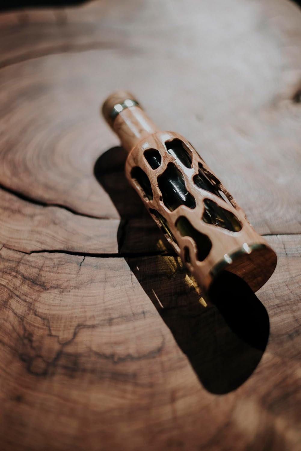 Olive wood bottle - Roots Design - 50ml
