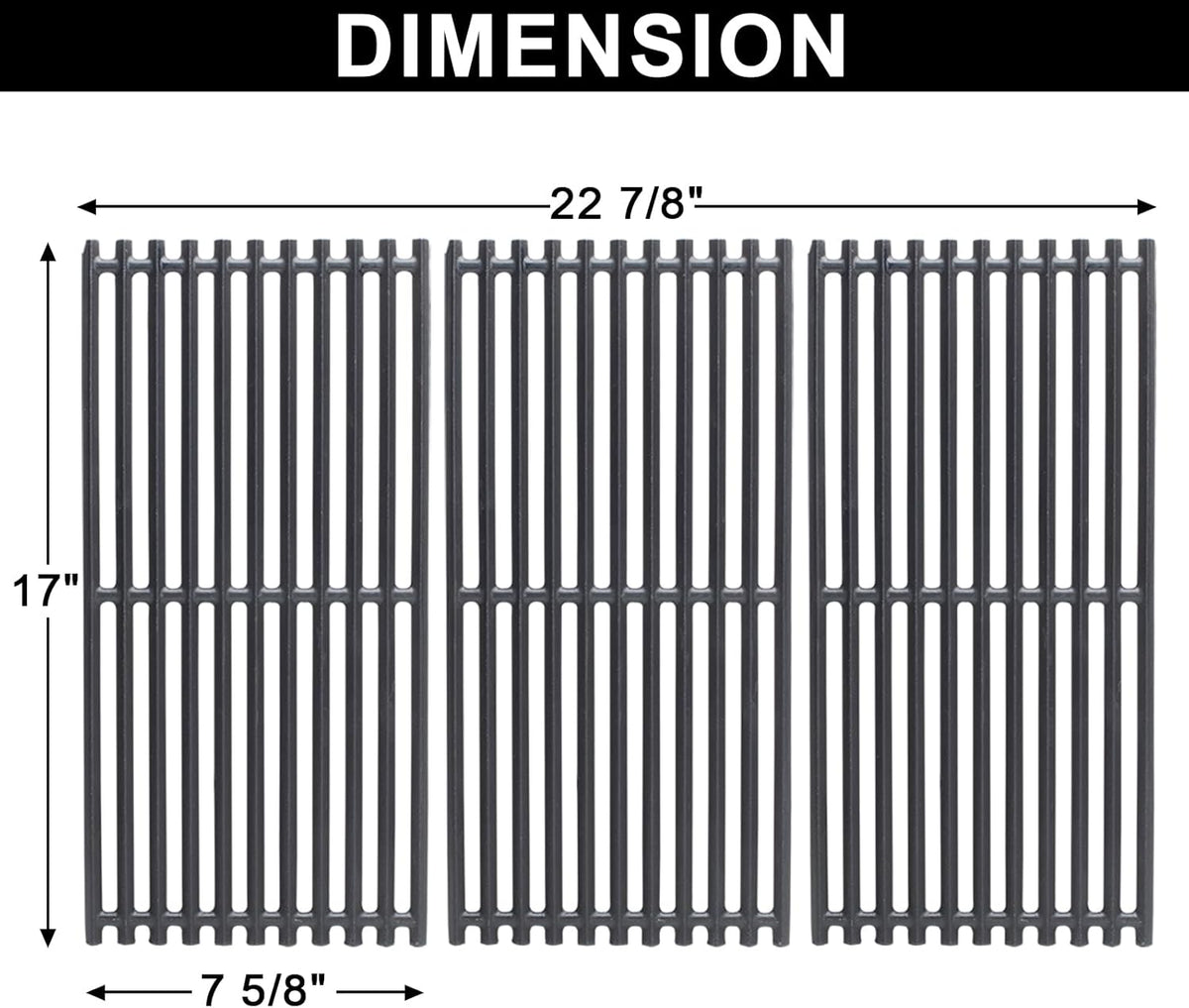 17" Cast Iron Grill Grates for Charbroil Commercial Infrared G466-0025-W1, Grate Replacement Parts for Charbroil 463242515 466242515 466242615 463242516 463243016 466242516 463367016