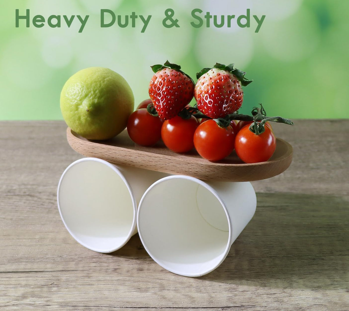 3 OZ Heavy duty Cups,300 Count White Paper Bath Cup