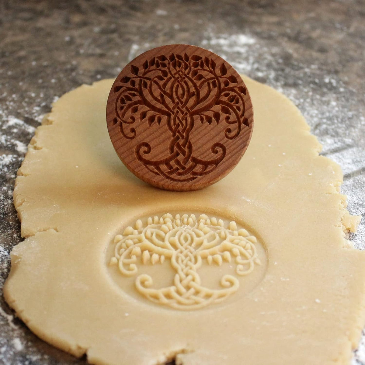 Wood Cookie Stamp, 2.5 Inch (Celtic Tree CS-060)
