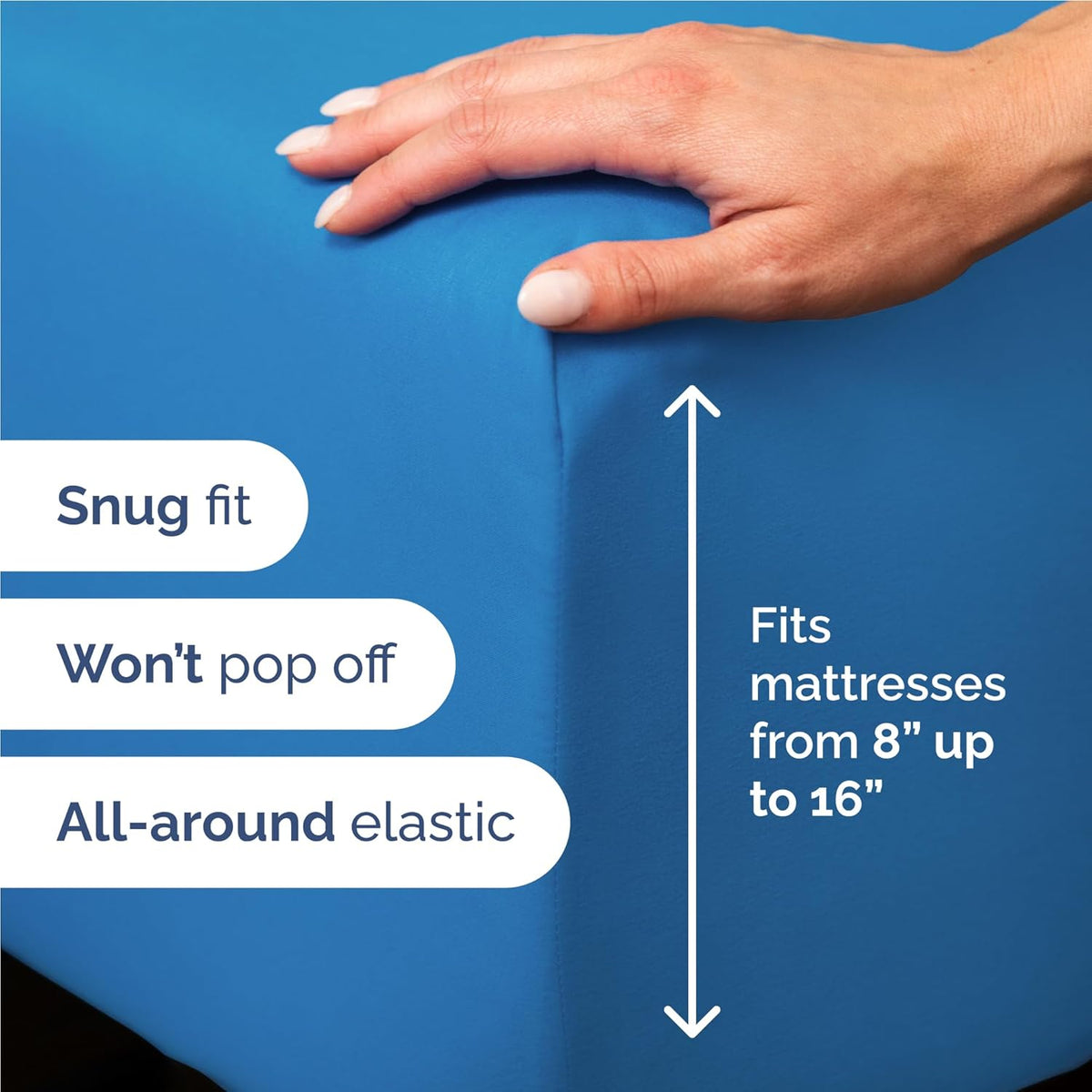 Full Size 4 Piece Sheet Set - Comfy Breathable & Cooling Bed Sheets Set - Hotel Luxury Bedding for Women, Men, Kids, Teens, Boys & Girls - Deep Pockets, Soft and Wrinkle Free - Oeko-Tex - Royal Blue