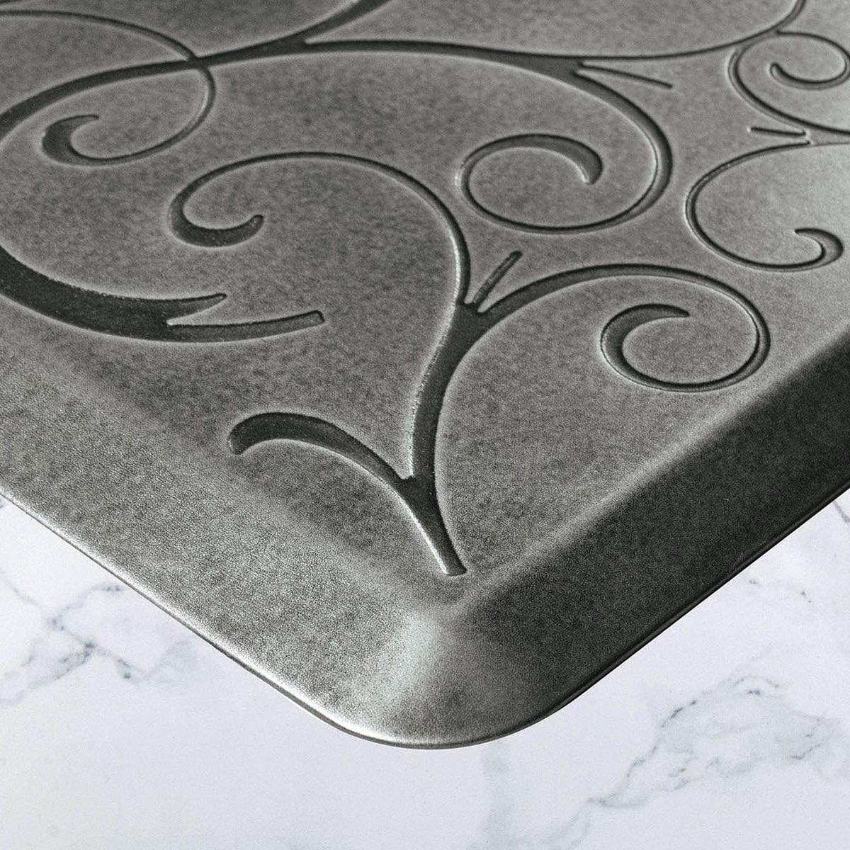WellnessMats Bella Collection Anti-Fatigue Floor Mat, Polyurethane – Ergonomic Support Pad for Home, Kitchen, Garage, Office Standing Desk – Water Resistant - Made in USA