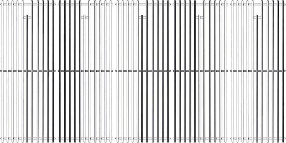 9MM 16517 Grill Grates Replacement for Bull Grill Replacement Parts, BBQ Bull Brahma 5 Burner 57568, 57569, 57568CE, 19” Lion Premium 40” 4 Burner L90000, 90000, 65073 Stainless Steel Grids