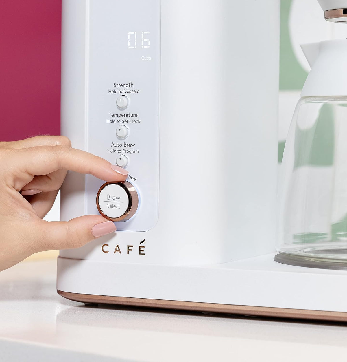 Café Specialty Drip Coffee Maker | 10-Cup Glass Carafe | WiFi Enabled Voice-to-Brew Technology | Smart Home Kitchen Essentials | SCA Certified, Barista-Quality Brew | Matte White (Renewed)