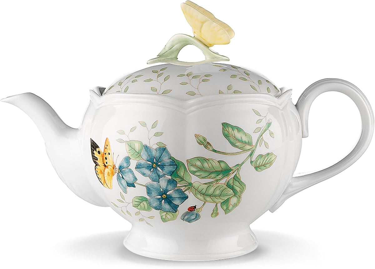 Lenox Butterfly Meadow Teapot, 2.8 LB, Multi