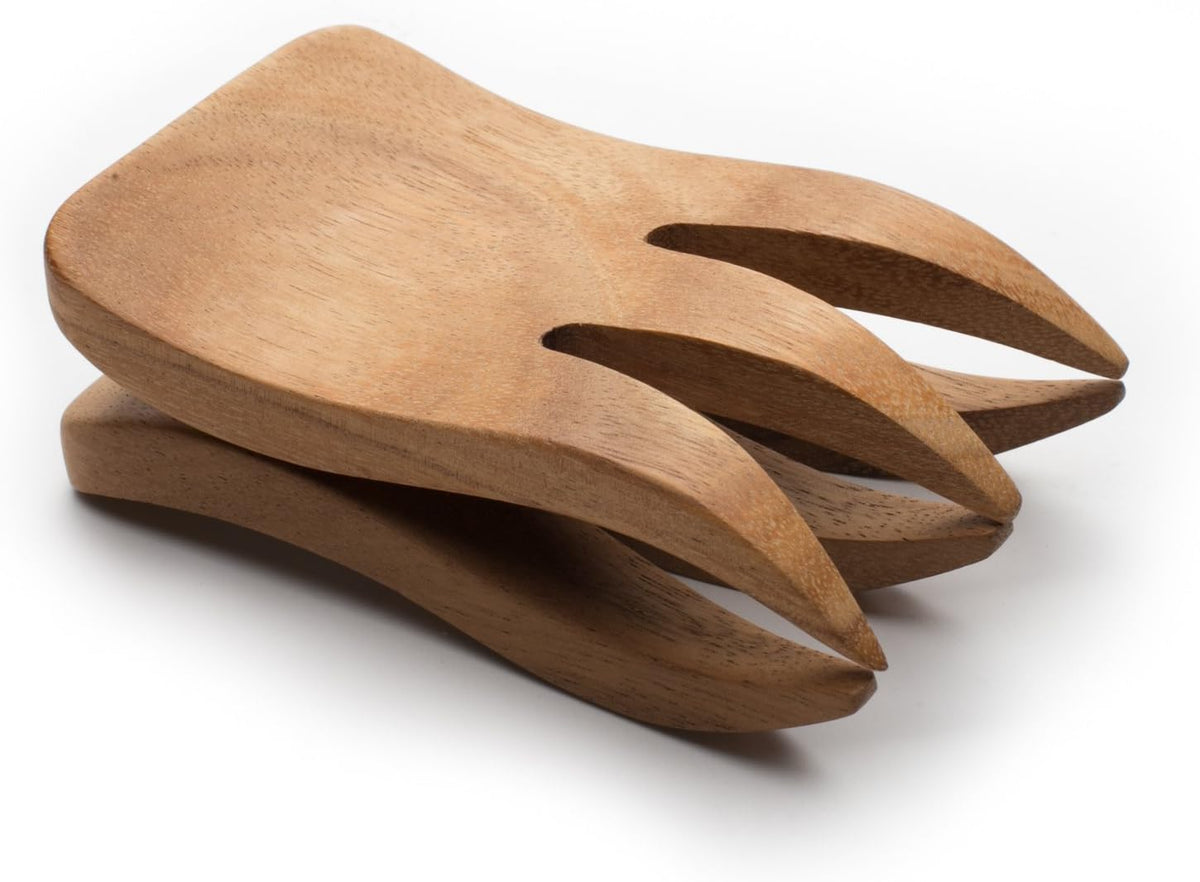 Ironwood Gourmet Kodiak, 1.5 x 3.75 x 6 inches, Bear Claw Salad Server Set, (28152)