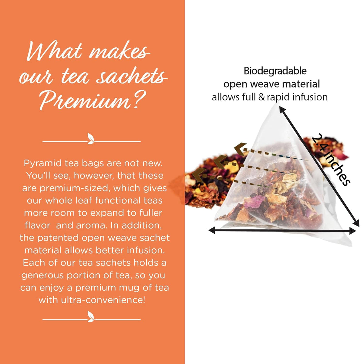 The Tea Spot Blood Orange Smoothie Herbal Tea | Blend of Rooibos Tea, Orange Peel, Hibiscus, Rosehips, Rose Petals, Safflowers, Natural Orange and Vanilla Flavors | Caffeine-Free 15 Tea Bags