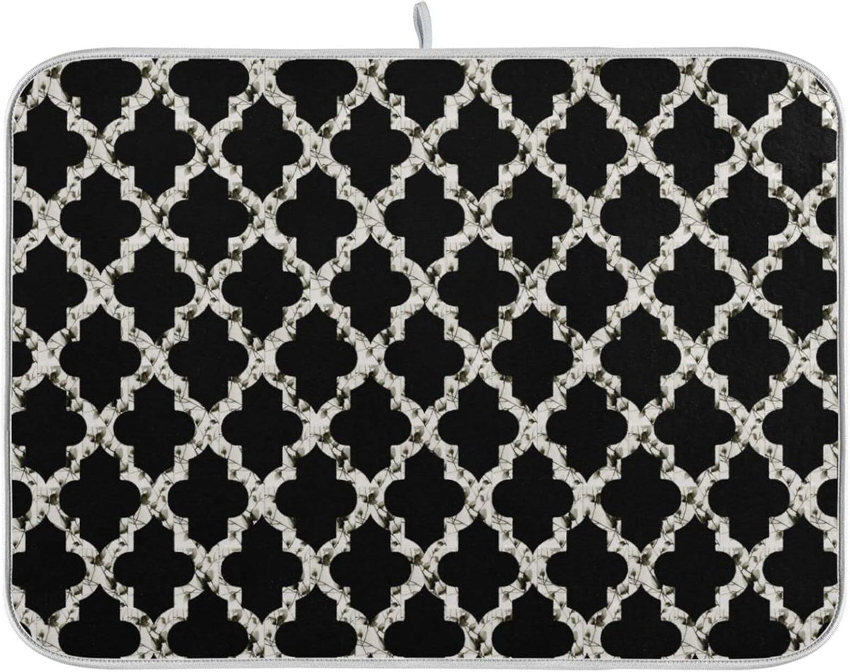senya Super Absorbent Dish Drying Mat, Microfiber Fast-Drying Dish Mat, 24 x 18, Kitchen Dish Drying Pad, Geometry Texture Classic Modern g295080350p523c558s1114