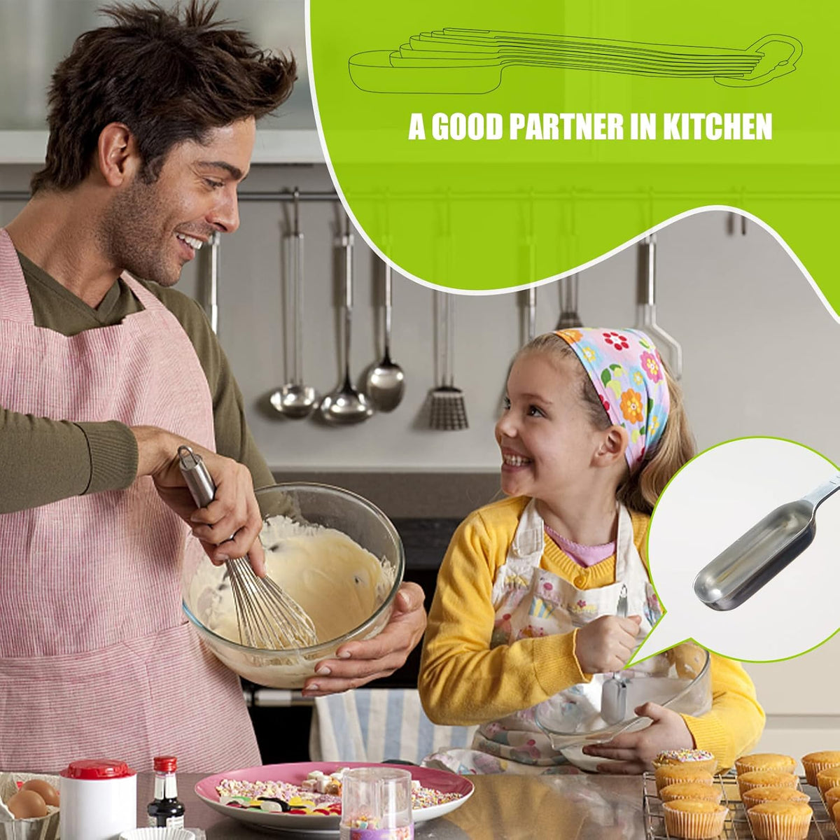 1PCS 4tsp (20ml) Single Measuring Spoon, Individual Stainless Steel Long Handle Measure Teaspoon Only