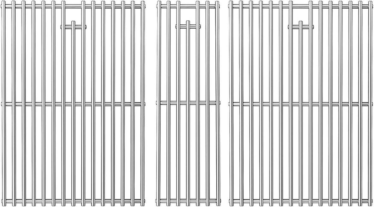 Orgneas Cooking Grates for Nexgrill 720-0882A Evolution Infrared Plus 5-Burner, Stainless Steel Solid Rod Grill Cooking Grids for Nexgrill Gas Grill Replacement Parts, Set of 3