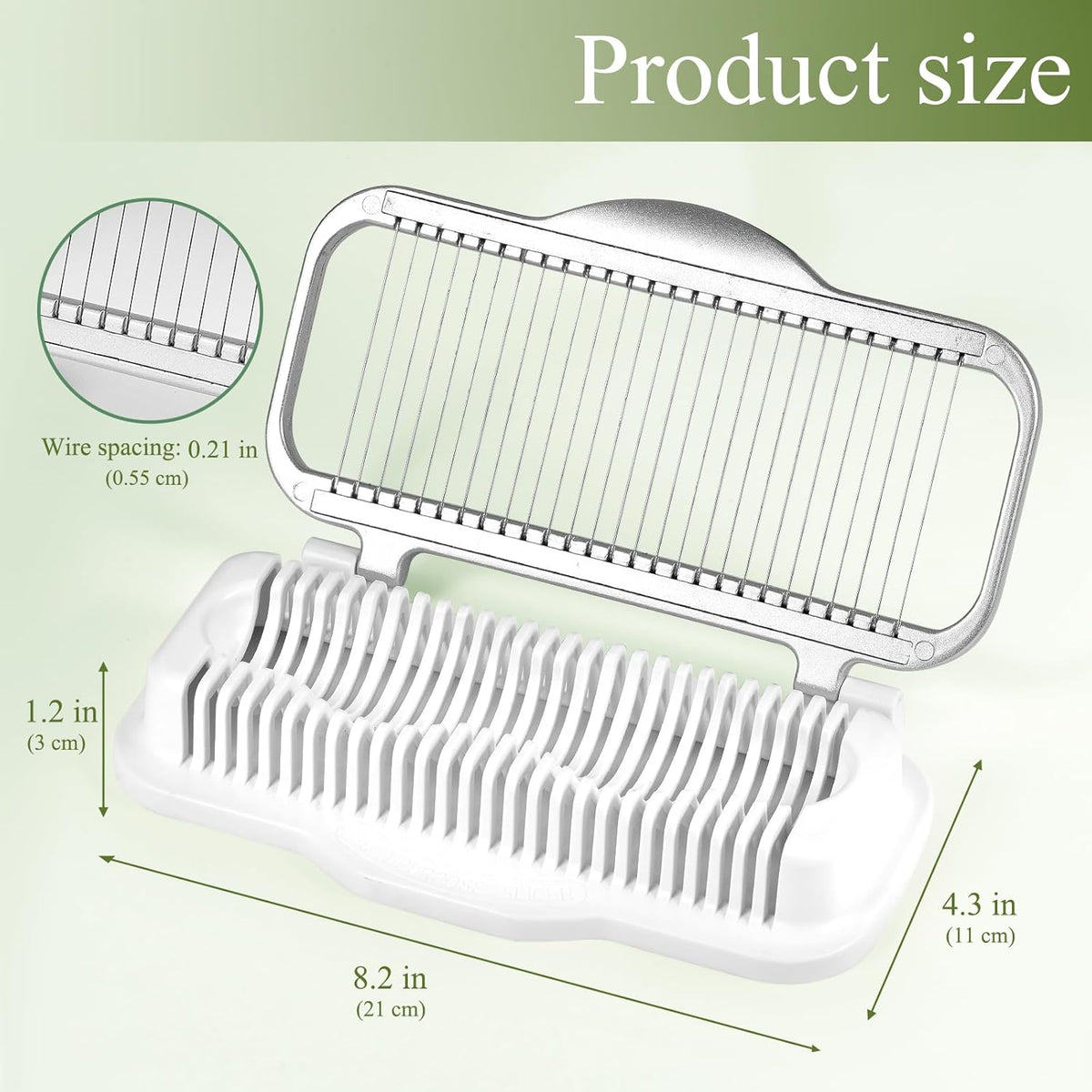 Larger Egg Slicer for Hard Boiled Eggs Banana Slicer, Aluminium & Stainless Steel Wires Strawberry slicer Multipurpose Heavy Duty Dishwasher Safe Banana Cutter slicer