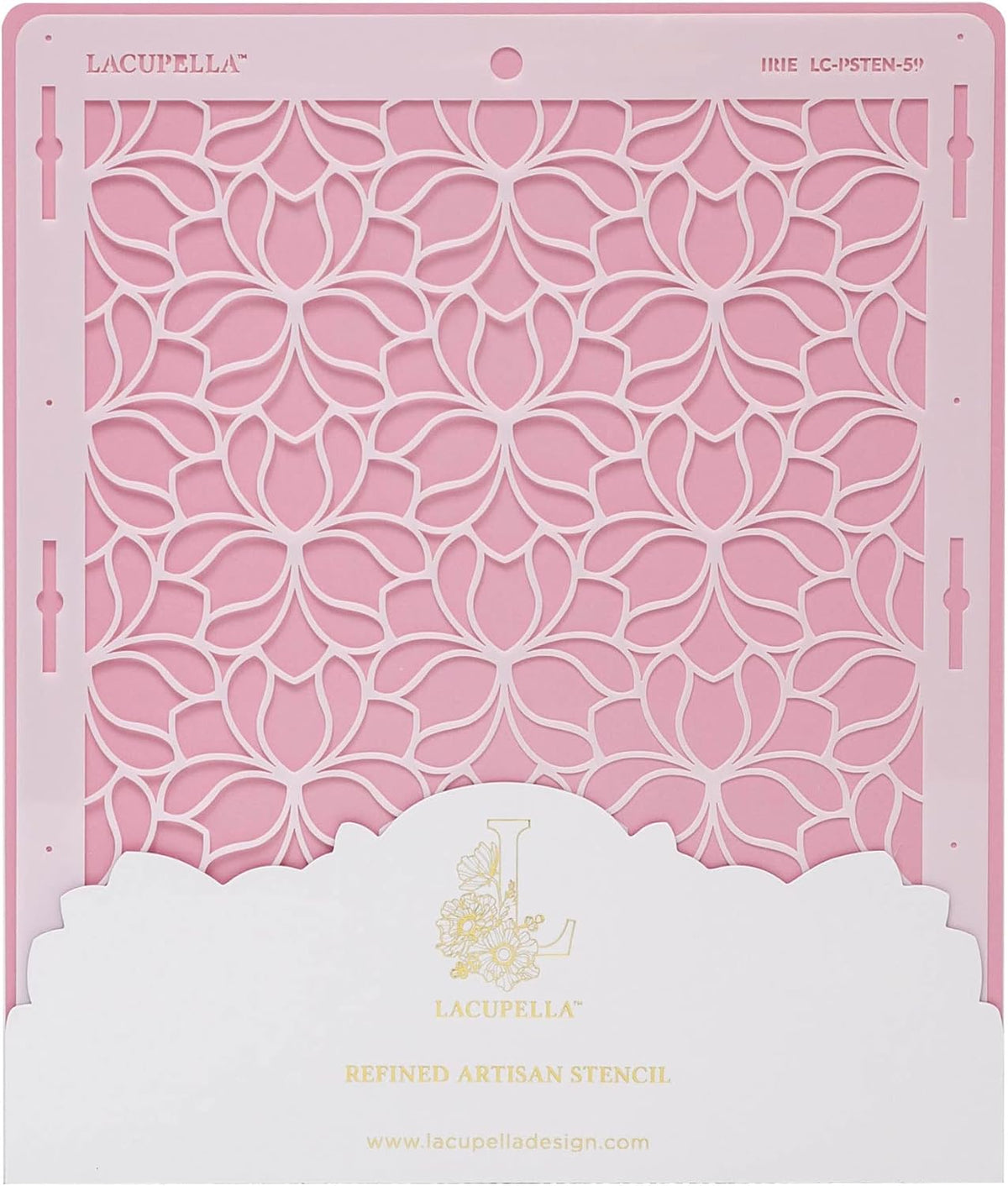 Large Cake Decorating Stencil (IRIE) Iris Flower Pattern