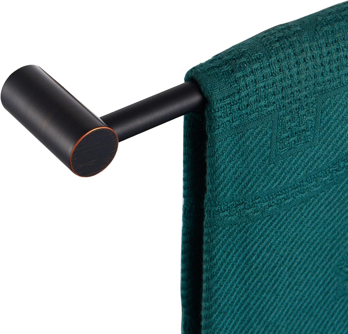 KOKOSIRI Towel Bar Oil Rubbed Bronze 32'' Bath Towel Rack Holders Single Rail for Bathroom Wall Mounted Stainless Steel Bathroom Hardware, B4007ORB-L32