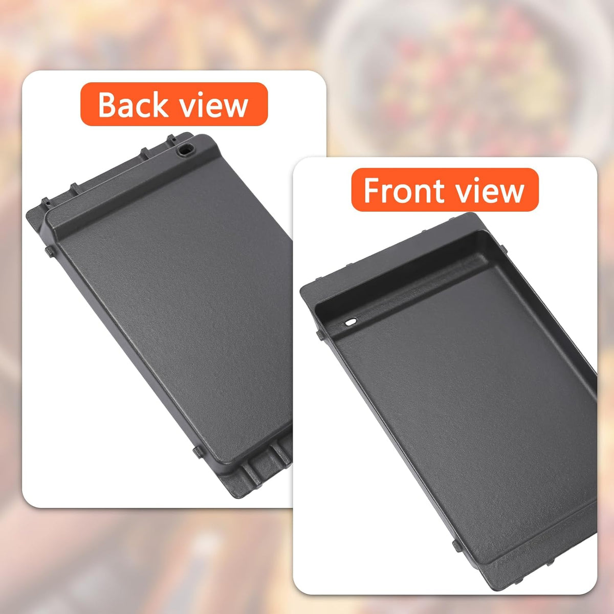Grill Griddle for Weber GS4 Genesis 2 E-410/E-415/E-425/E-435, Flat Top Grill Griddle Insert for Genesis II LX 400 Series Gas Grills, Grill Part For Weber Genesis II LX 440, 1 Pack Cast Iron