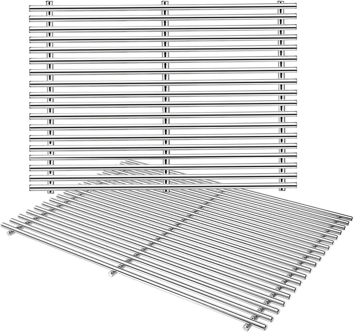 Orgneas 19.5" Cooking Grates for Weber Genesis 300 Series, Genesis E310 E320 E330 S310 S320 S330 EP310 EP320 EP330 Gas Grill, 304 Stainless Steel Replacement Parts for Weber 7528 7524