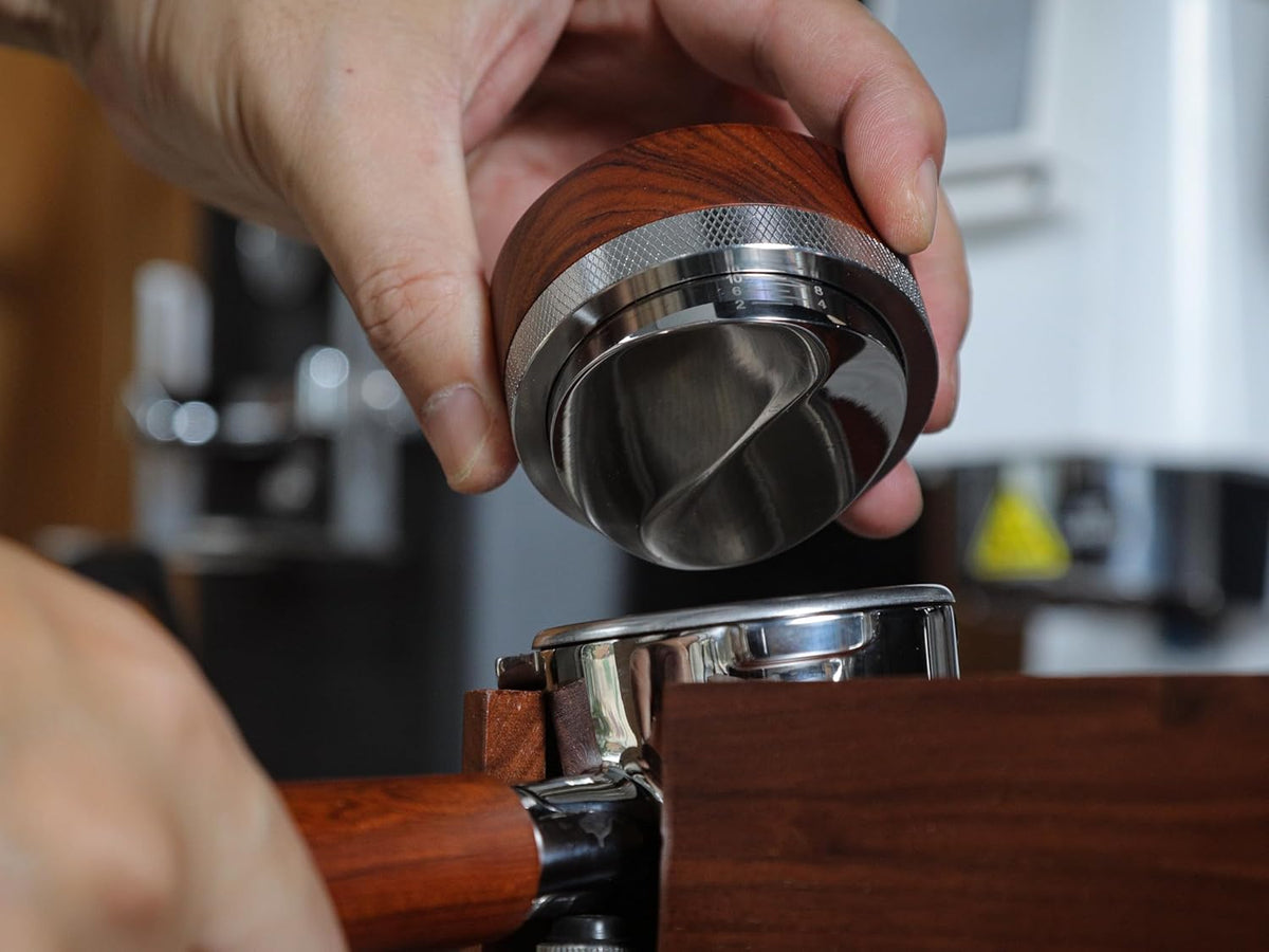 Breville Espresso Accessories Kit 54mm Bottomless Portafilter, Auto-Level Tamper, Coffee Distributor, Dosing Funnel with Puck Screen & Wooden Tamping Station
