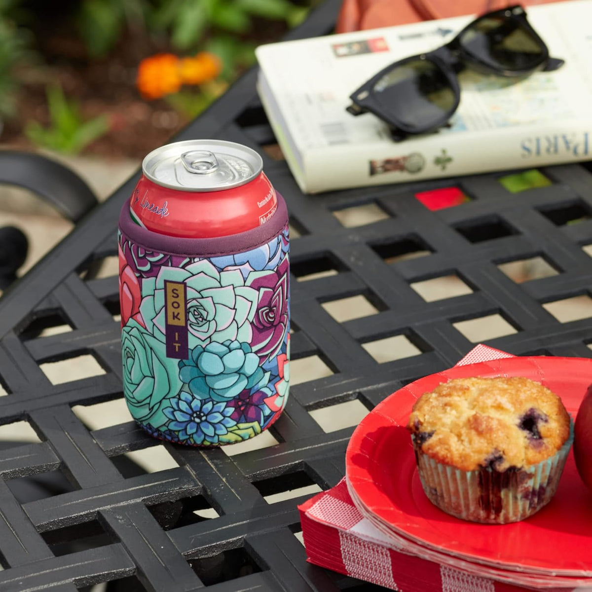 Sok It CanSok Sleeve for Beer & Soda Insulated Neoprene Cover (Turtle-y Awesome, 12oz Can Sleeve)