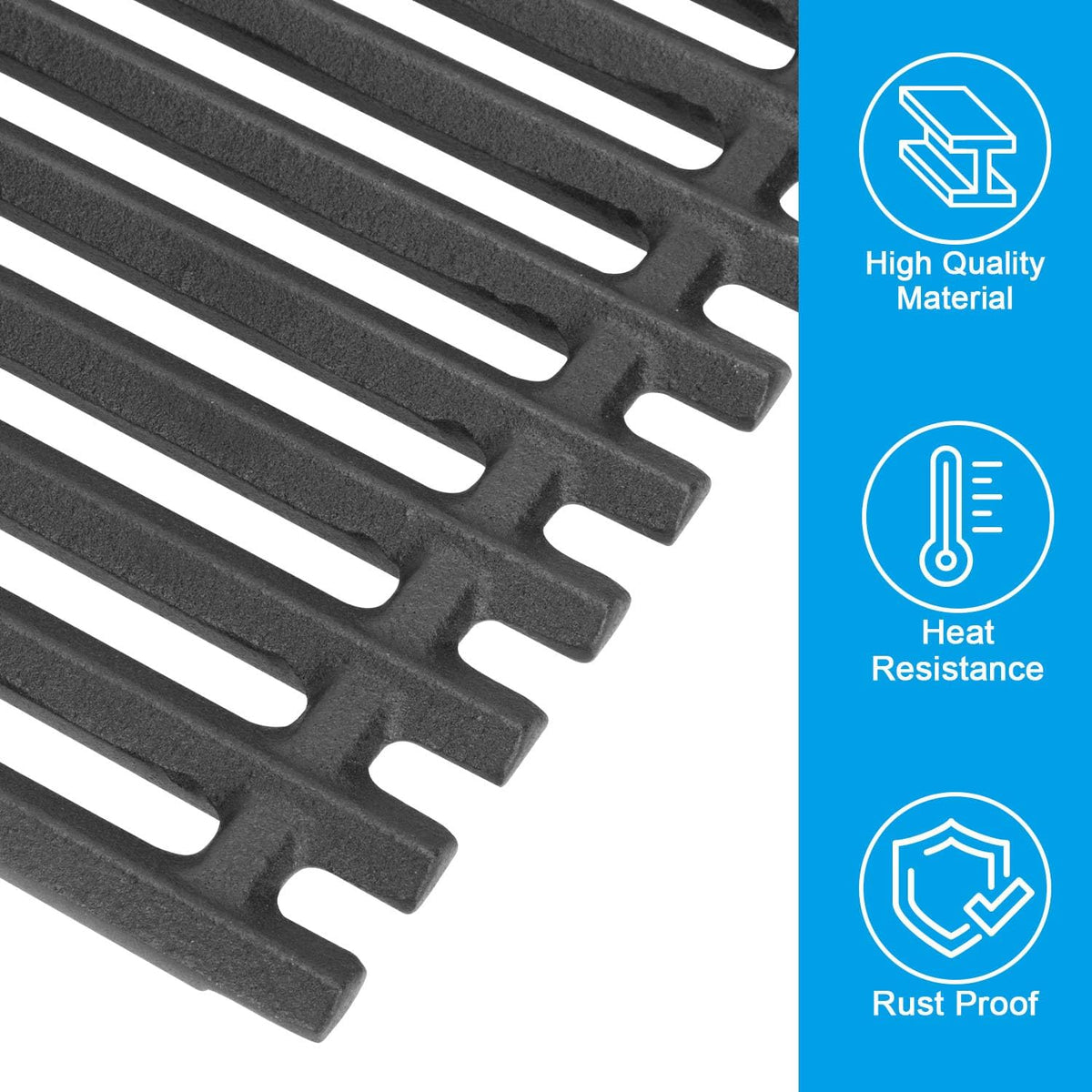 Cast Iron Grill Grates and Emitter Plates for Charbroil TRU-Infrared 463644220 463632320 463642316 463675016 463644220 463245518 463675016P1 463642316 463644220 G362-2100-W1, G369-0030-W2