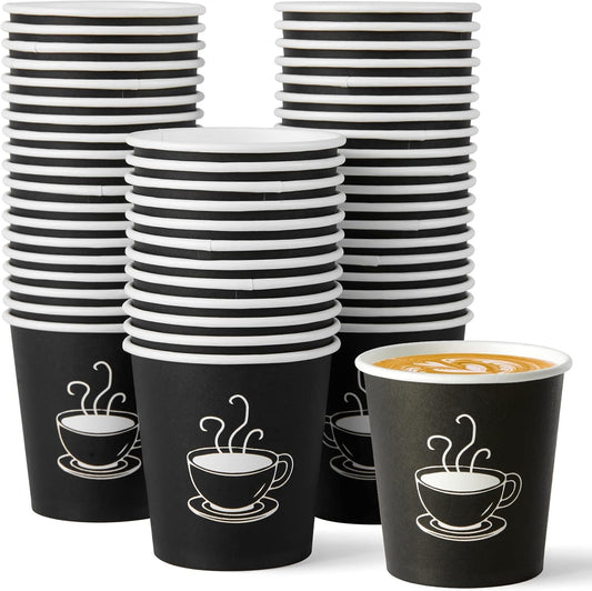 600 Pack 4 oz Paper Cups, Small Disposable Coffee Cups, Paper Espresso Cups, Hot/Cold Drinking Cups for Party, Picnic, Travel and Events