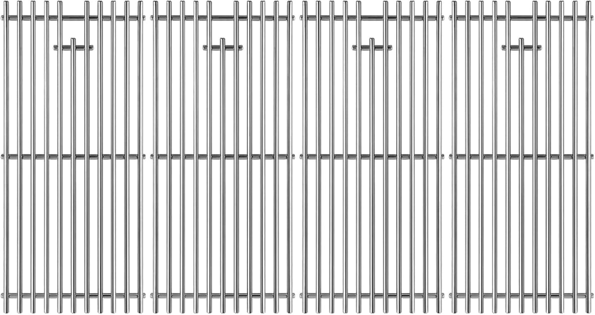 16517 Stainless Steel 4 Cooking Grid Grates Replacement for Bull Angus 47628 47629 Outlaw 26038 26039 69008 69009 65073 87049 Lion Premium L75000 Gas Grill 19-1/4"