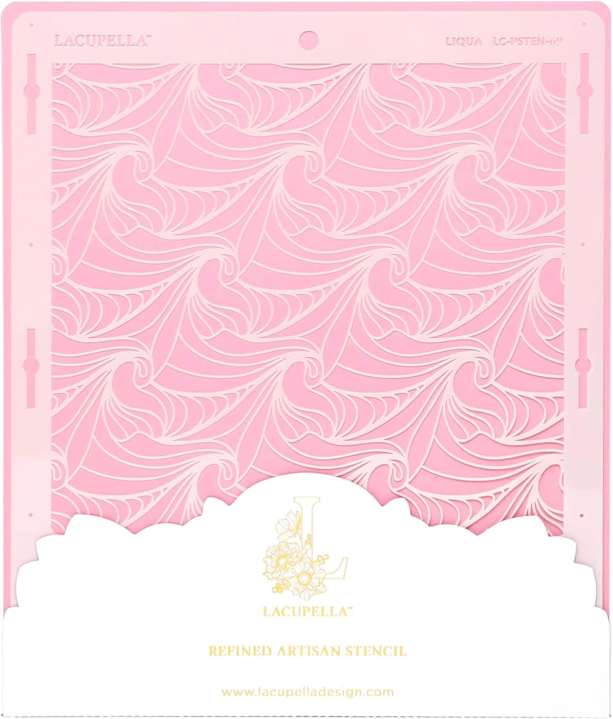 Cake Decorating Stencil for Tall Buttercream Cake, Royal Icing, Ganache, Paint, Airbrush (LIQUA)