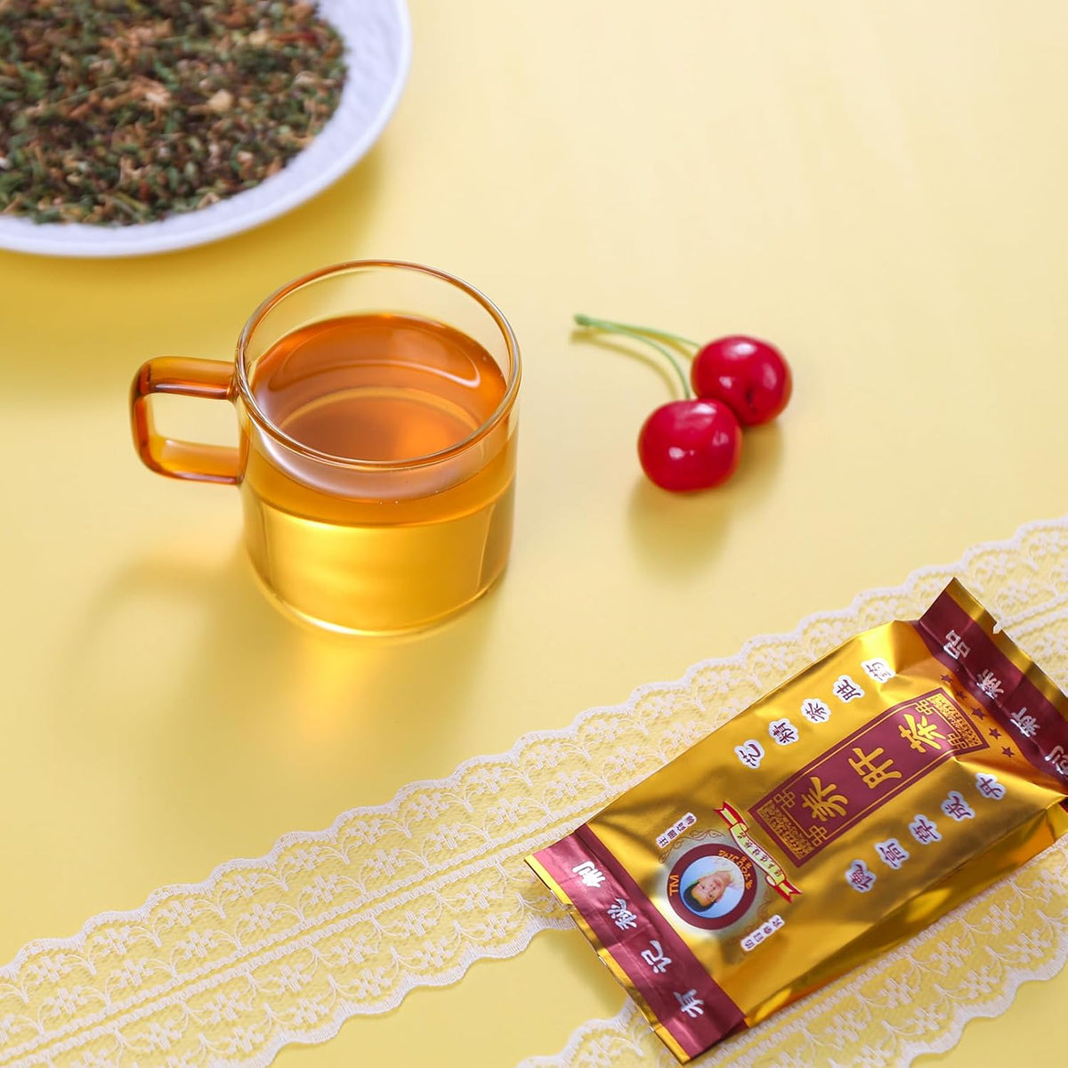 FullChea - Liver Detox Tea - 30 Teabags Herbalism Traditional Chinese Liver Cleanse Tea - Including Chrysanthemum, Jasmine, Mulberry Leaf, Momordica Grosvenor, Yine Abrus