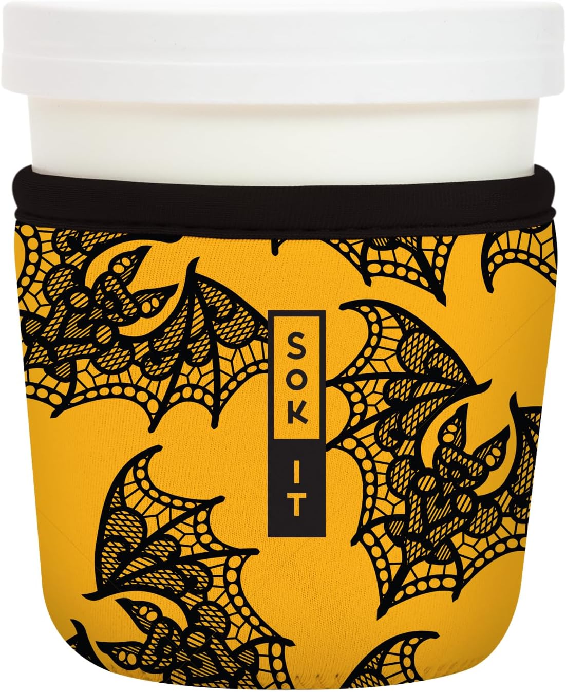 Sok It IceCreamSok Insulated Neoprene Cover (Night Flight, Tapered Ice Cream Pints)