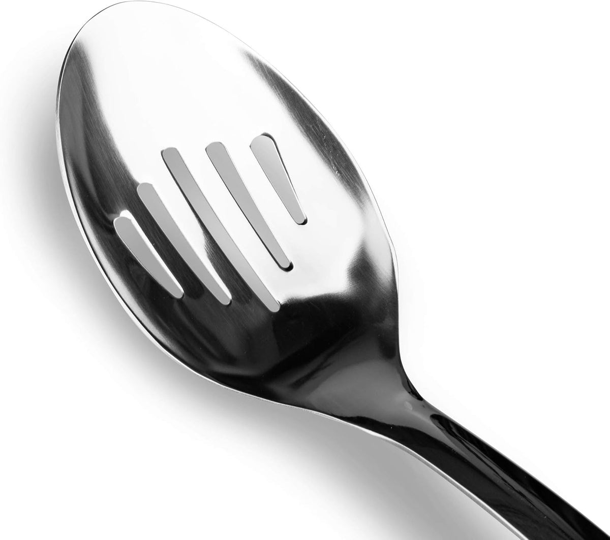 Brushed Stainless Steel Non-Slip Ergonomic Handle Spoon