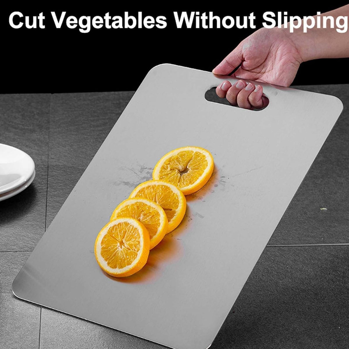 Titanium Cutting Board - 100% Pure Titanium Cutting Boards for Kitchen - Cutting Edge Hygiene & Durability, Cutting Boards for Home Kitchen Cooking (14 inch x 10 inch)