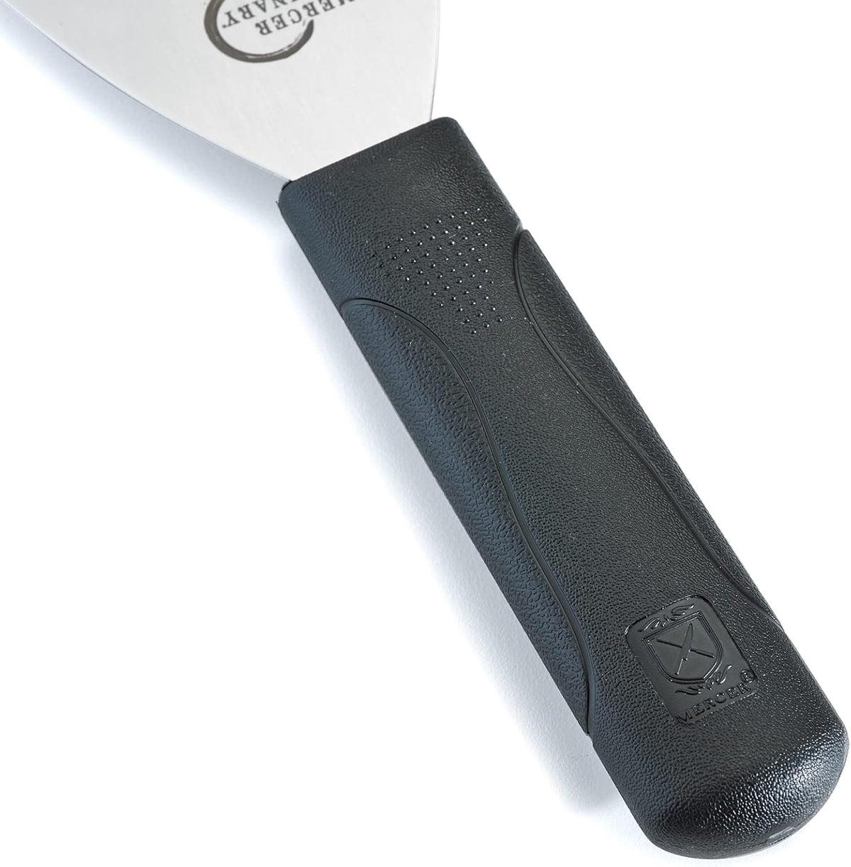 Mercer Culinary Millennia Grill Scraper, 4 Inch x 4-1/2 Inch Blade, Black Handle