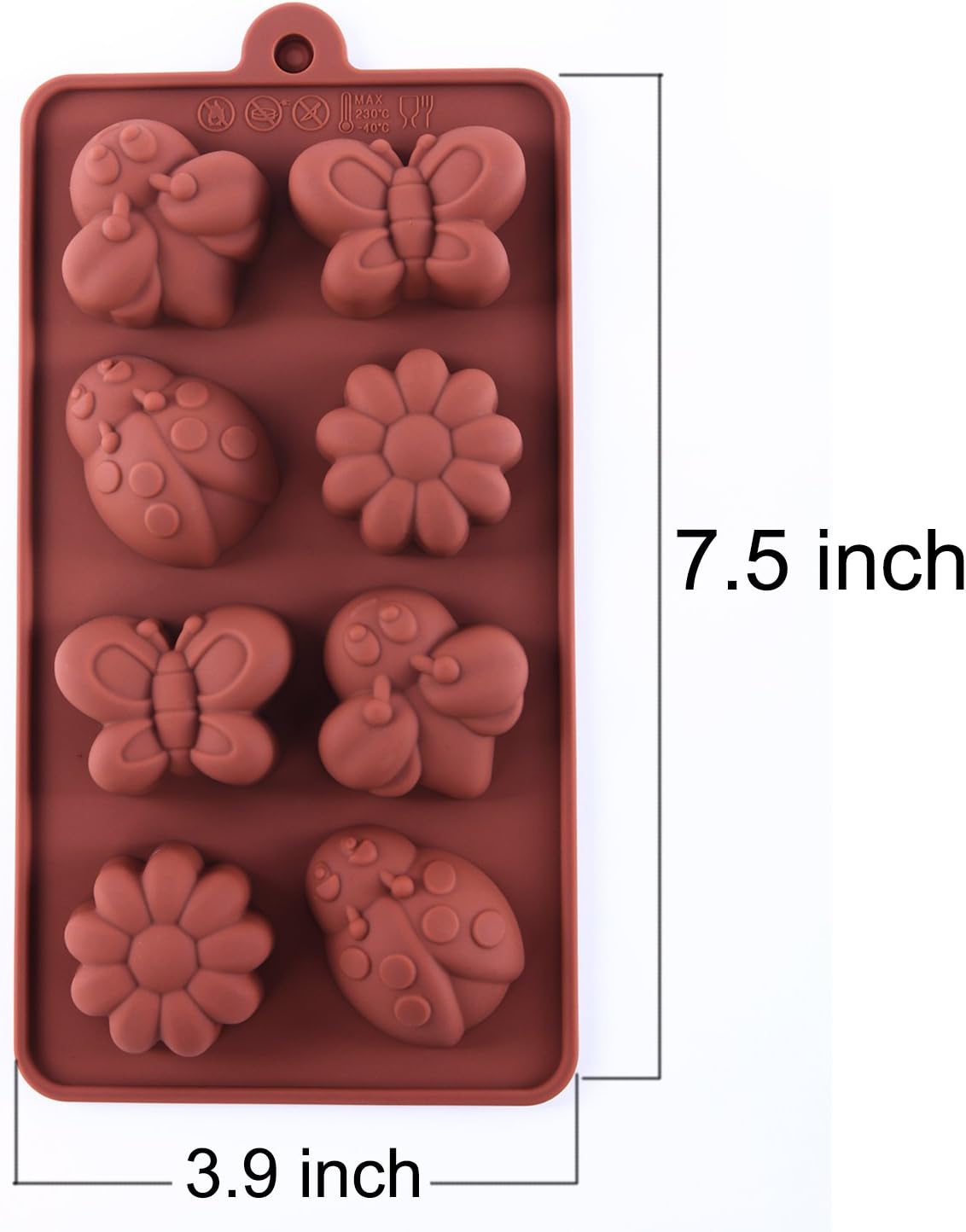 Silicone Molds Non-stick Chocolate Candy Mold,Soap Molds,Silicone Baking mold Making Kit, Set of 3 Forest Theme with Different Shapes Animals,Lovely & Fun for Kids