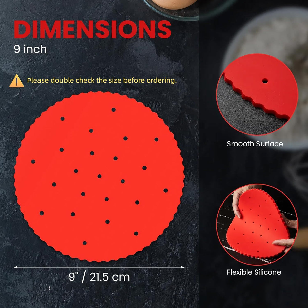 Pie Weights for Blind Baking 9" Tart Pan,Silicone Pie Weight for Baking Crust,Reusable Pies Crust Weights – for Pies/Tart/Quich– Food-Safe,Dishwasher Safe – Designed Exclusively for 9 in. Tart Pan
