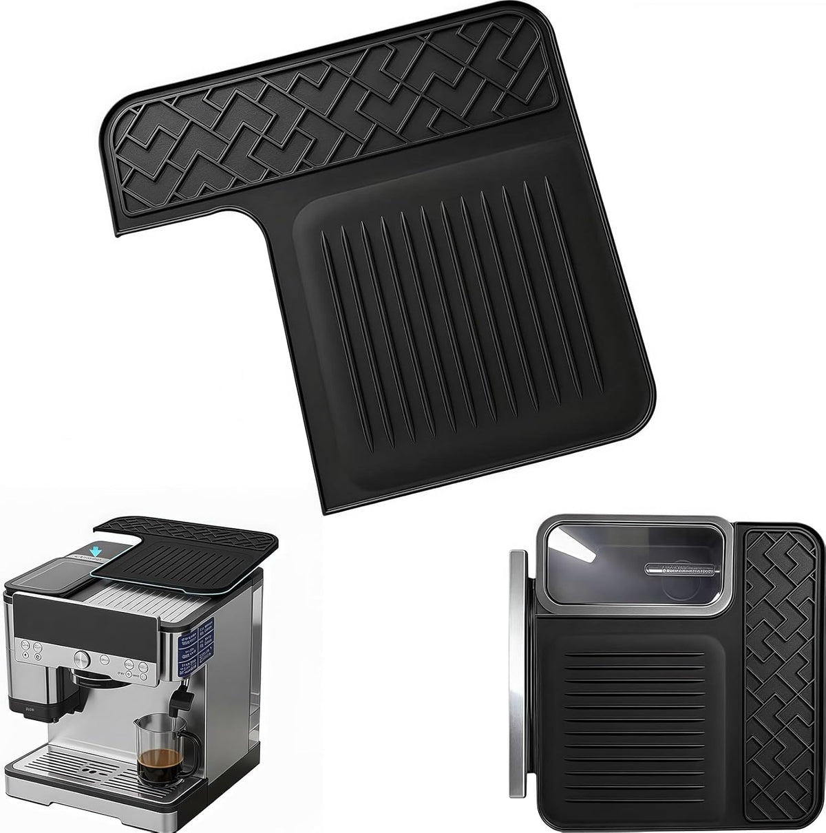 Compatible Top Mat for Ninja Luxe Cafe Espresso Machine ES601 & ES701 – Food-Grade Silicone, Non-Slip Waterproof, Protects Top Surface, Ninja Coffee Maker Accessories