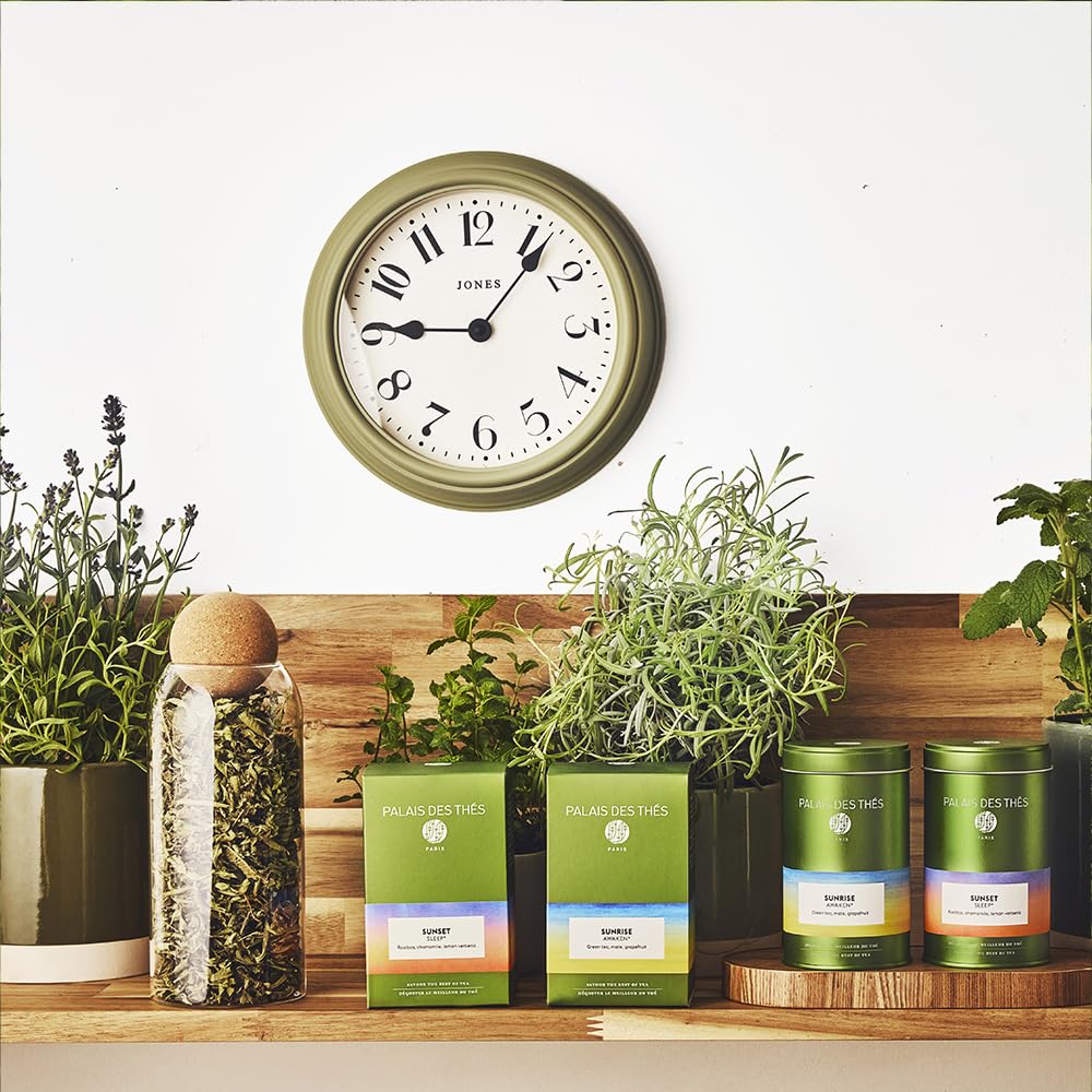 Palais des Thés - Sunrise Wake Up - Green Tea, Mate & Grapefruit - 3.5oz Loose Leaf Metal Gift Tin, Serves 20-25 Cups