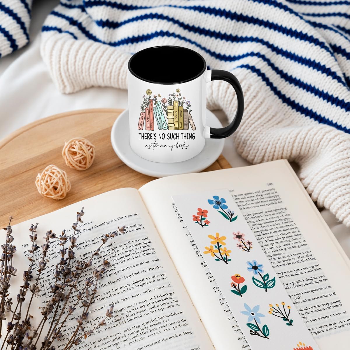 Book Lovers Gifts Mug, Gifts for Book Lovers Readers, Book Gifts, Bookish Gifts, Christmas Birthday Gifts for Teacher Book Lovers Bookworm, Reading Accessories for Librarian, 11 oz Coffee Mug